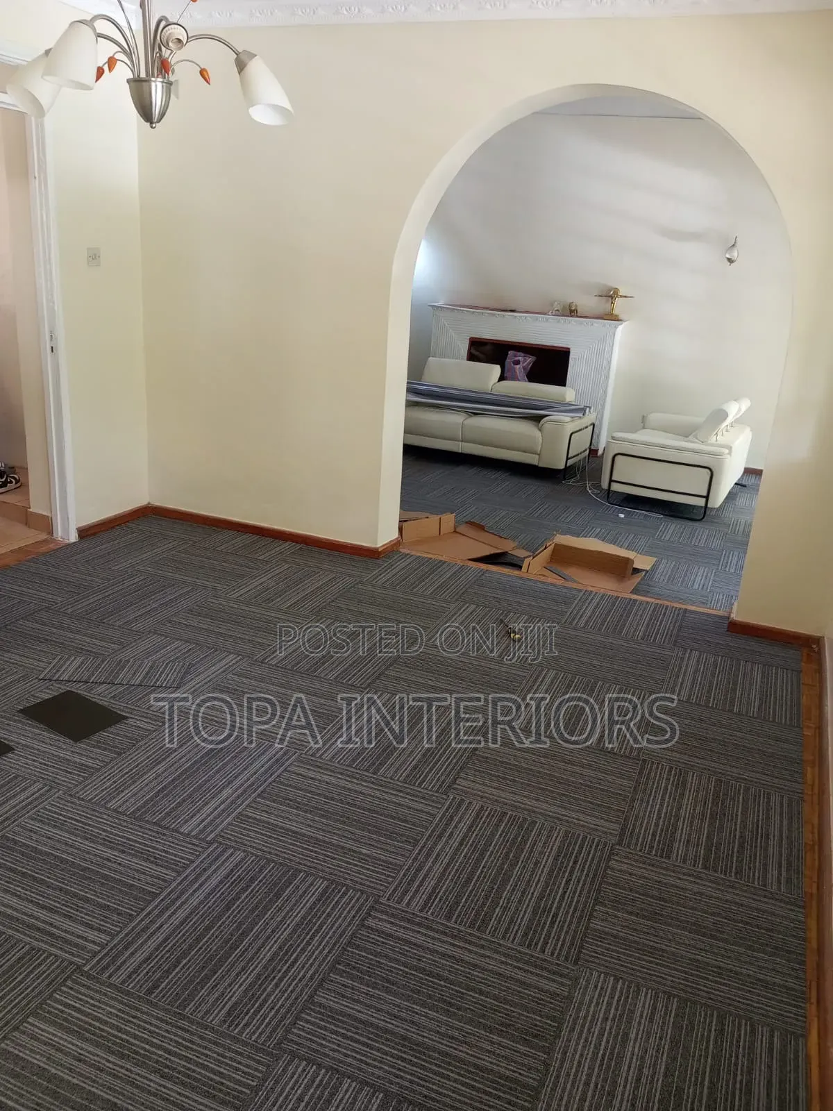 Easy to Clean Square Tile Carpets for Living Room and Dining Room