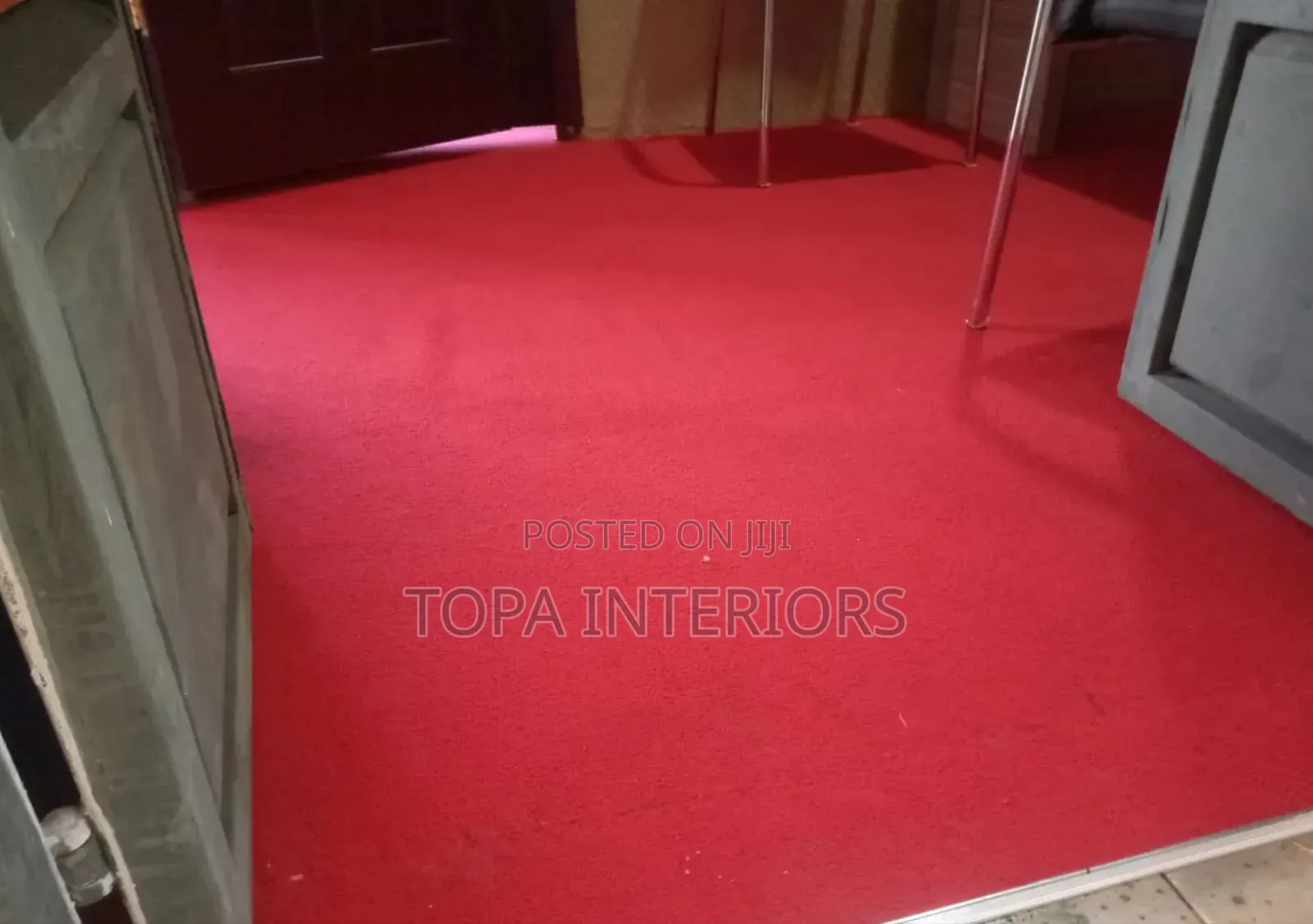 Red Carpets for Office Floor Insulation Wall to Wall Rugs