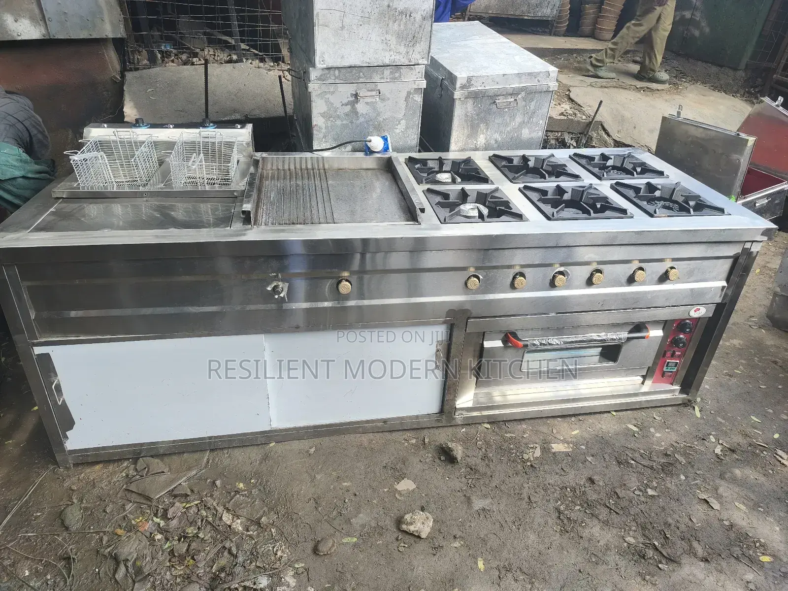 Commercial Combined Cooker With Oven