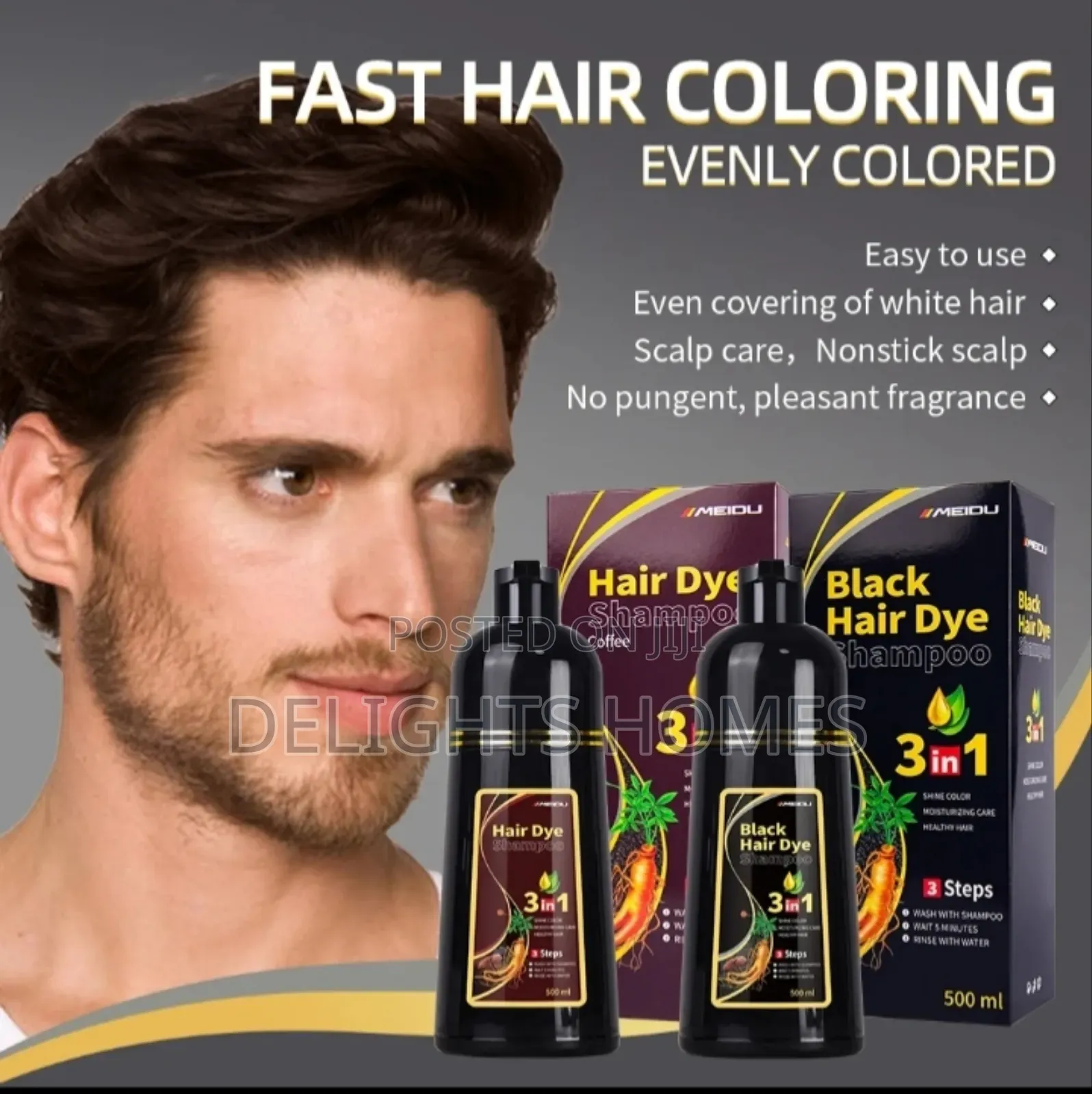 3in1 Hair Dye Shampoo 500ml