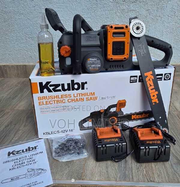 Kzubr Cordless Chainsaw With 2 Batteries 4.0ah and 2 Chargers