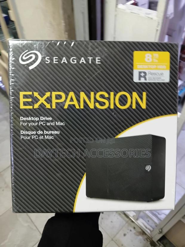 8tb Seagate Expansion External Hard Drive - Black