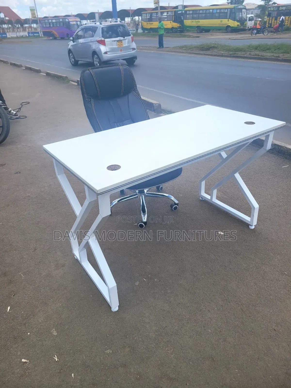 White Office Desk
