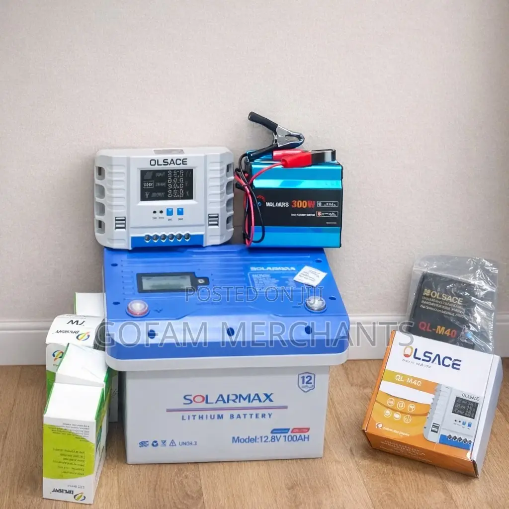 100ah 12v Solarmax Lithium Battery Kit With 20a Digital PWM Controller