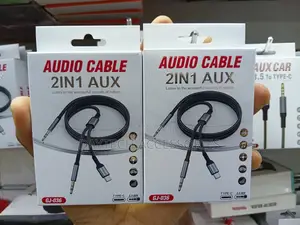 J-036 2-in-1 Type-C to 3.5mm Aux Audio Cable.