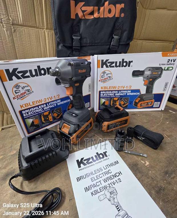 Kzubr Brushless Lithium Electric Impact Wrench 1/2"