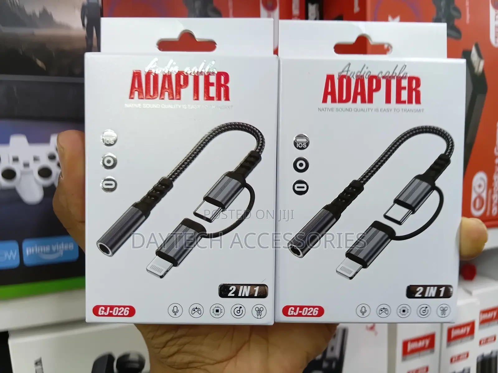2 in 1 Usb Type C to 3.5mm Female Jack Earphone Aux Audio Cable