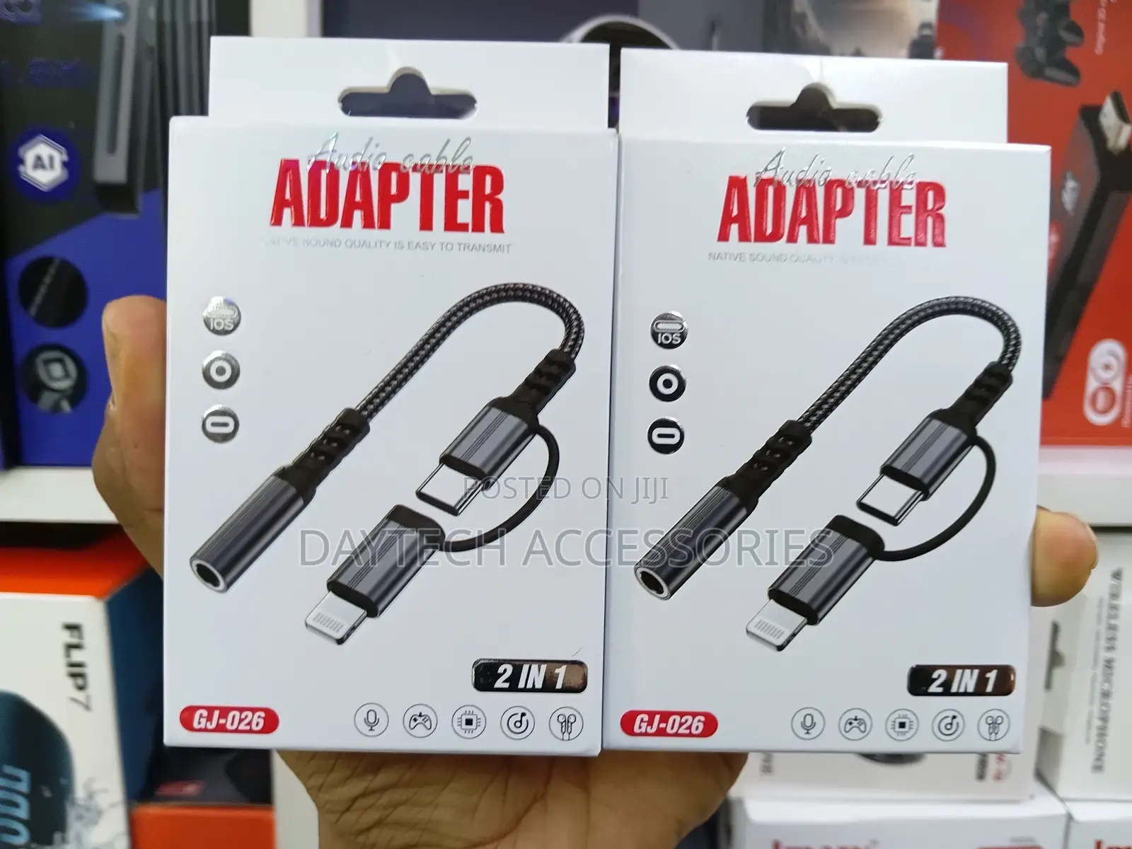 2 in 1 Usb Type C to 3.5mm Female Jack Earphone Aux Audio Cable