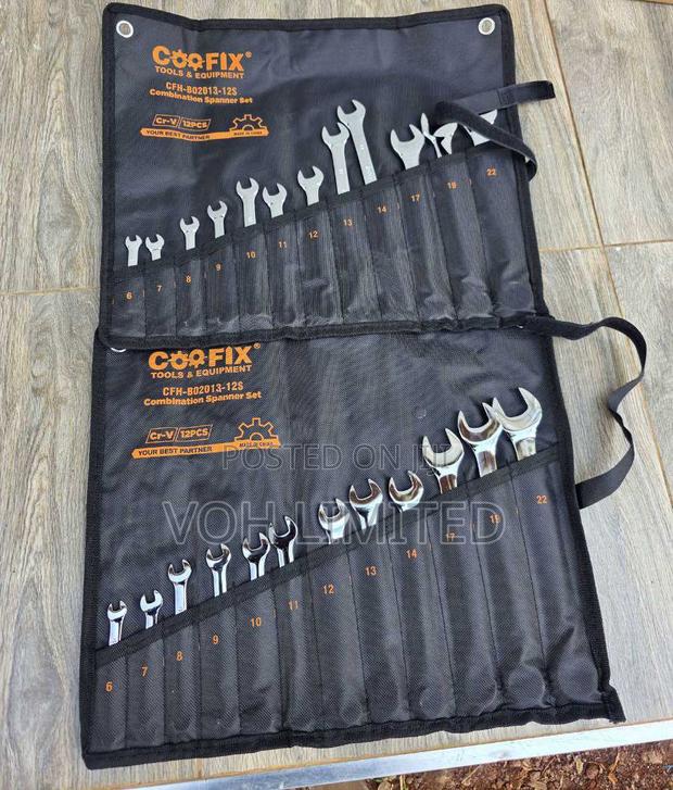 Coofix Tools Equipment 12-Piece Combination Spanner Set (