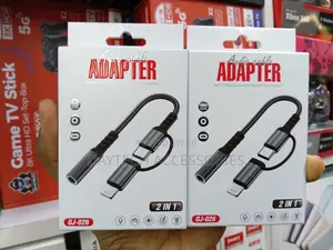 Usb C and Lightning to 3.5mm Headphone Adapter