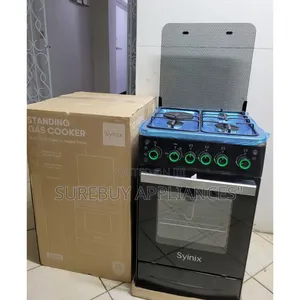 Syinix 50×55 3 Gas + 1 Electric Standing Cooker With Oven Grill