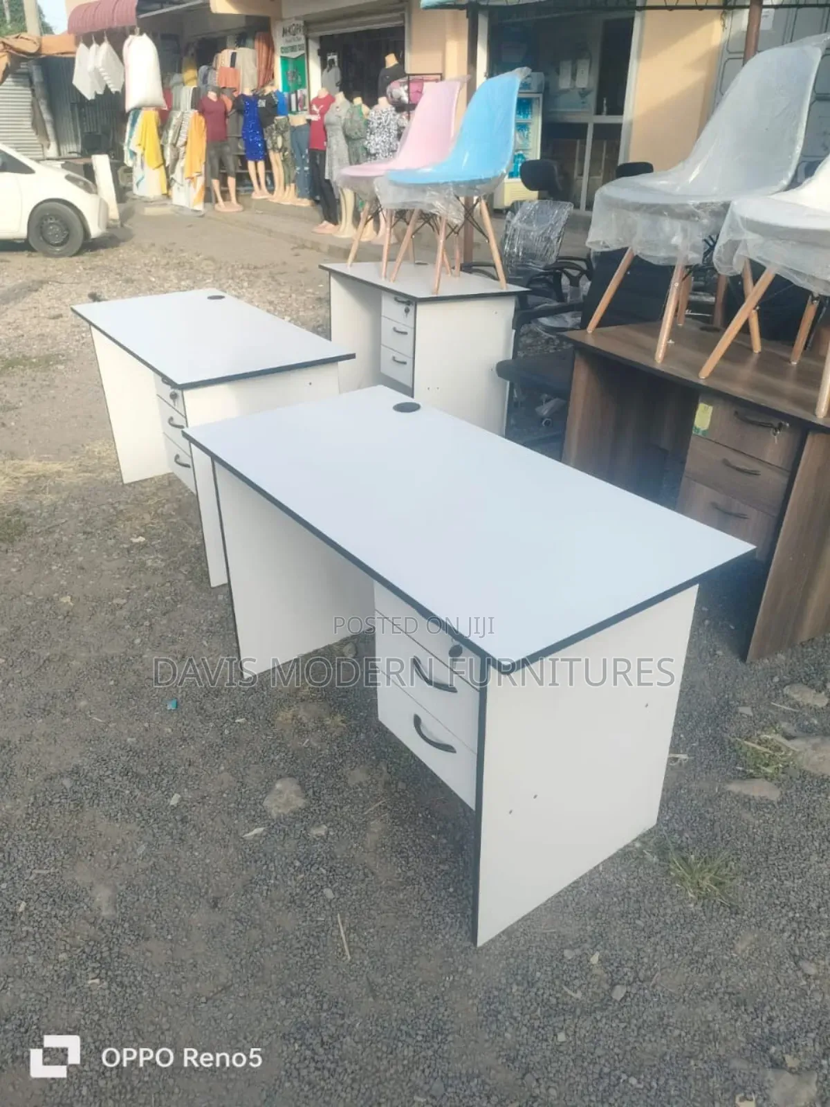 White Office Desk
