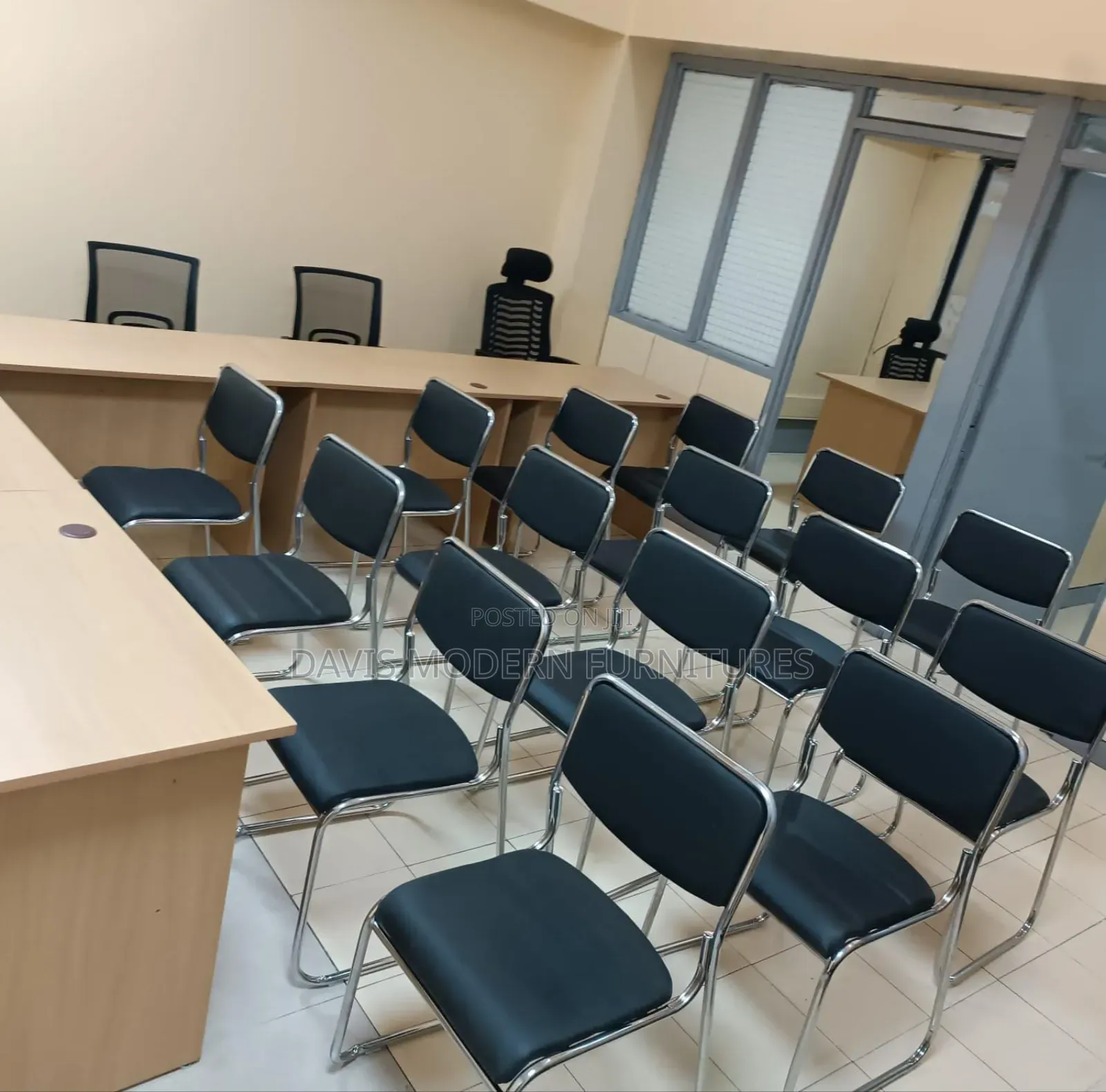 Black Padded Chairs