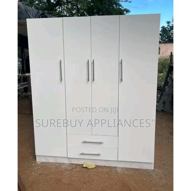 Freestanding 4 Door Wardrobe With Drawers – Spacious Modern Closet