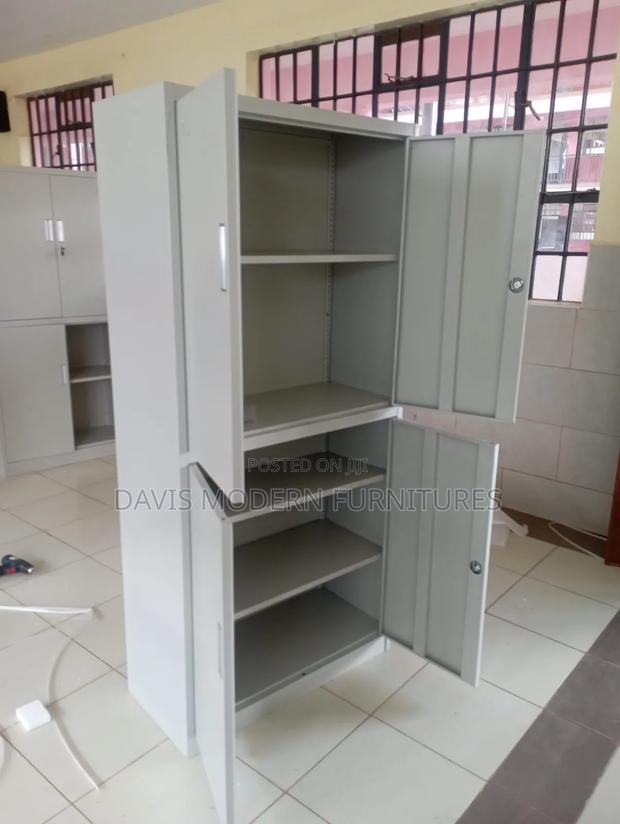 Metal Storage Cabinet With Two Hinging Door