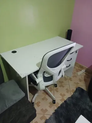 White Office Chair and White Chair