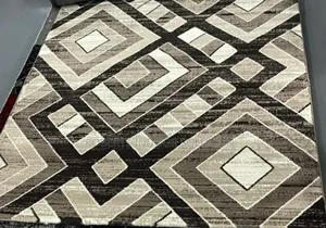 Aura Diamond Brown Carpet Rug