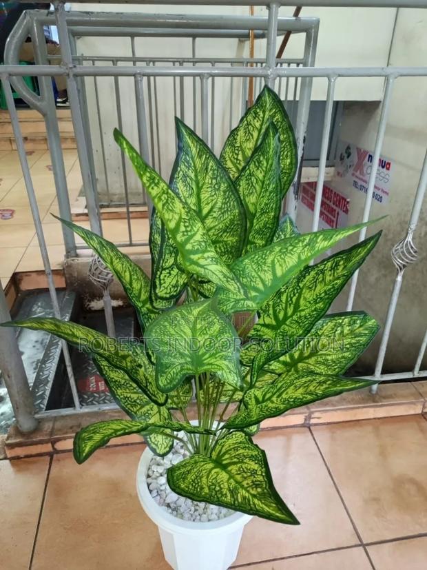Artificial Dieffenbachia Potted Plant - main view
