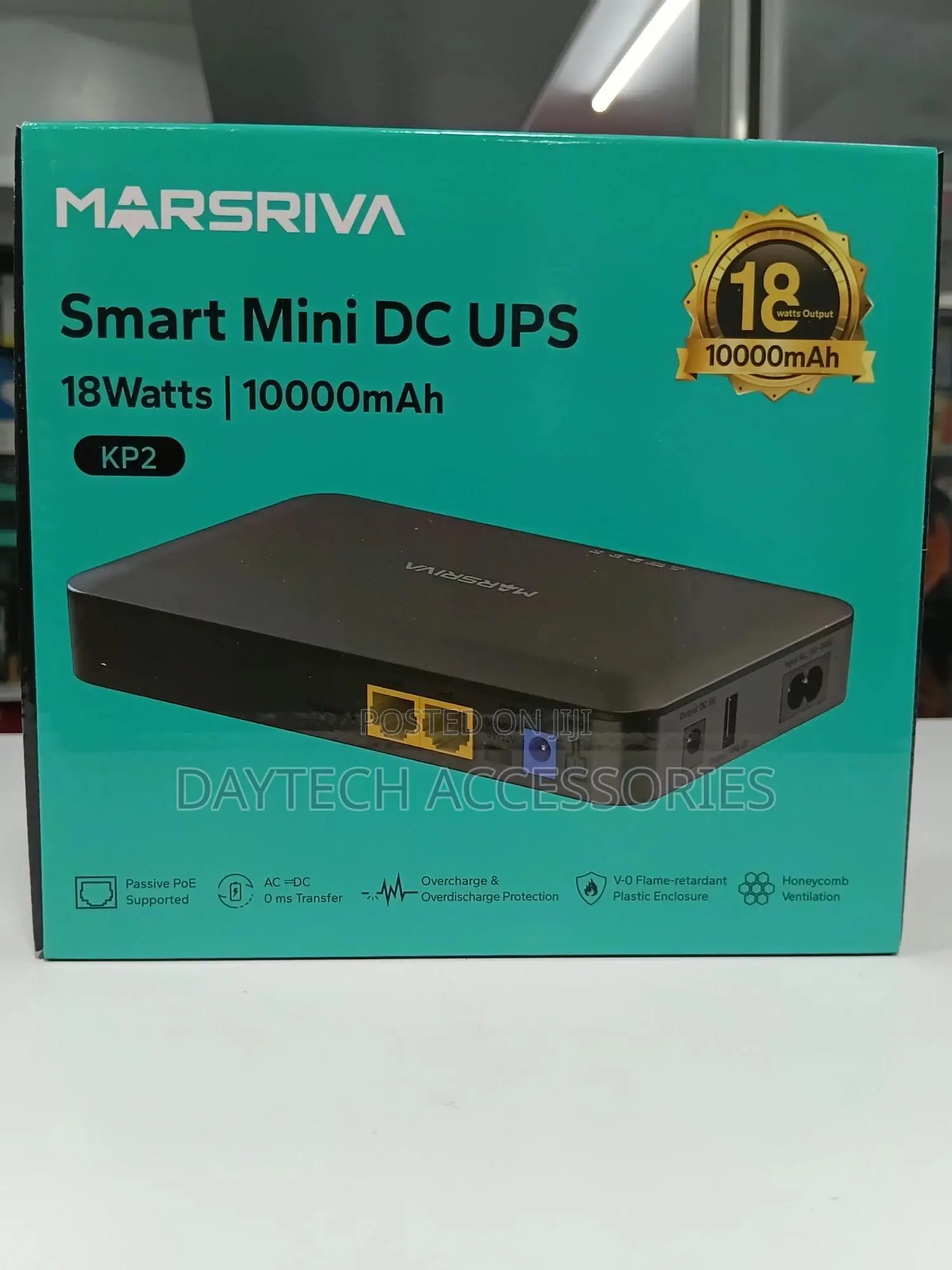 Marsriva Kp2 Smart Mini Dc Ups - Black