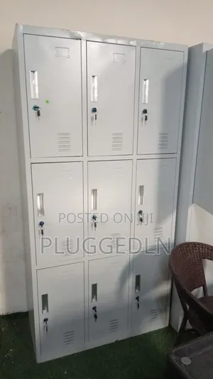 9-Door Metal Locker Cabinet.*