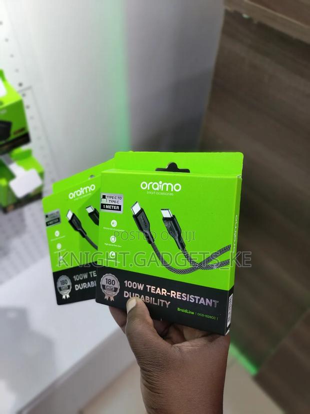 Oraimo Usb C to C (100watts) Cable . - thumbnail 2