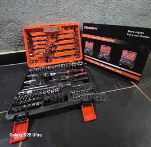 82 PCS Mechanic's Socket and Wrench Tool Set, - thumbnail 2
