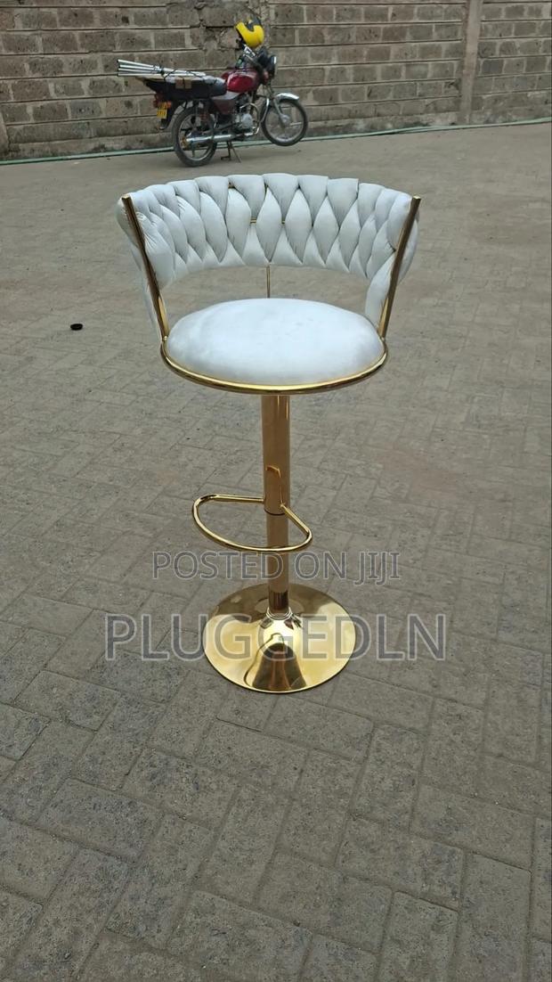 Luxury Velvet Swivel Bar Stool