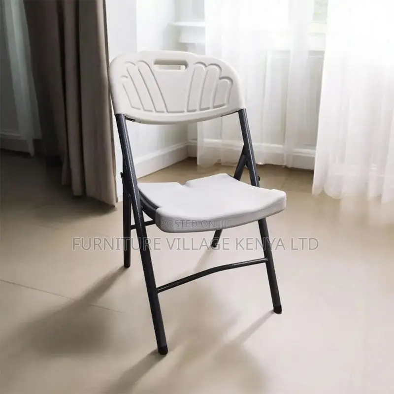 Outdoor Chair; White Foldable Outdoor Patio Chair