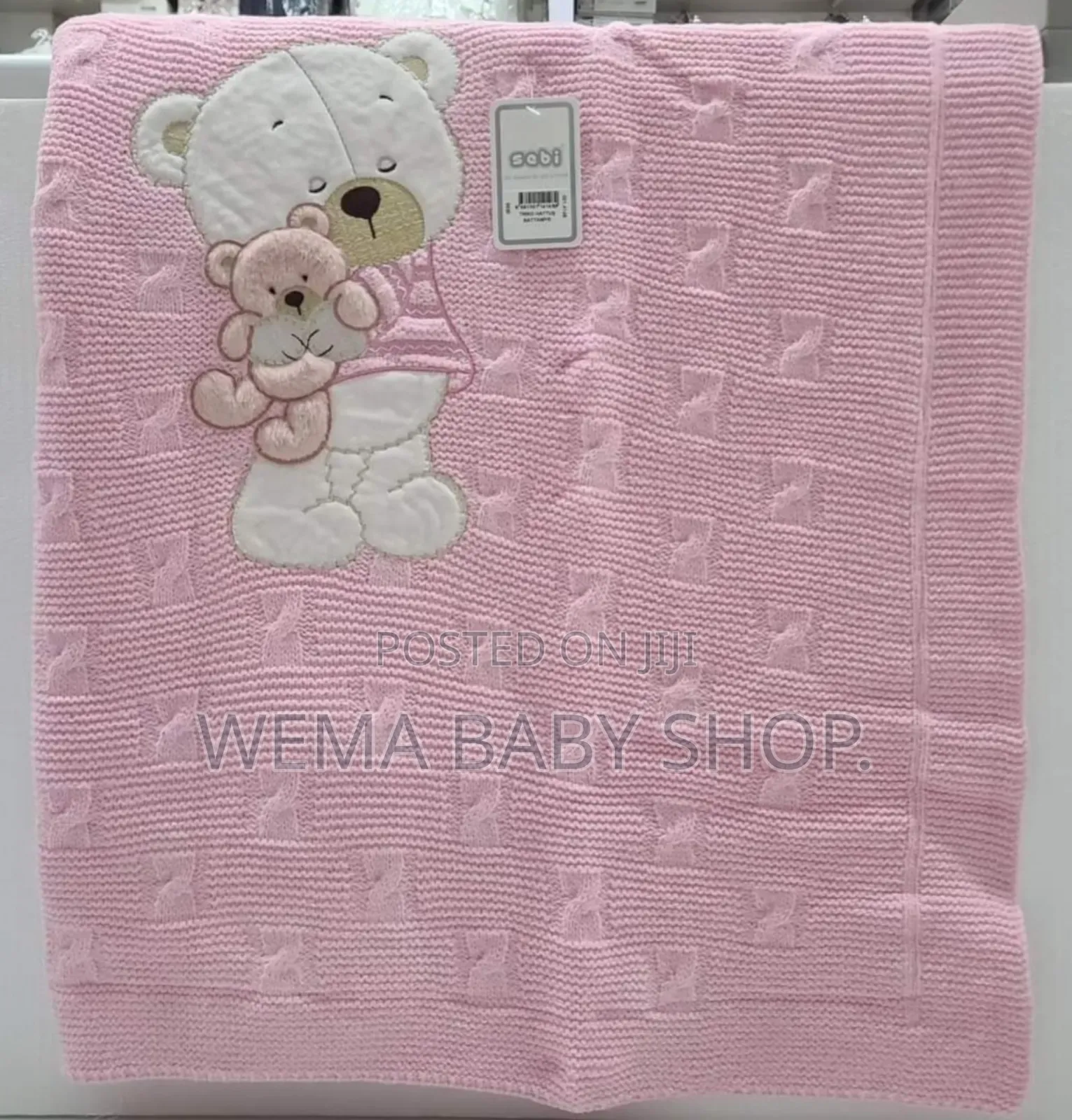 Classic Cable Knit Baby Blanket