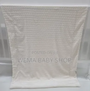 Knitted Baby Christening Shawl Blanket With a Matching Beanie Hat.