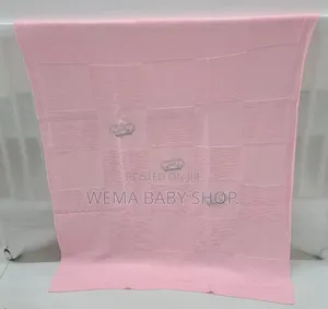 Knitted Baby Christening Shawl Blanket With a Matching Beanie Hat.