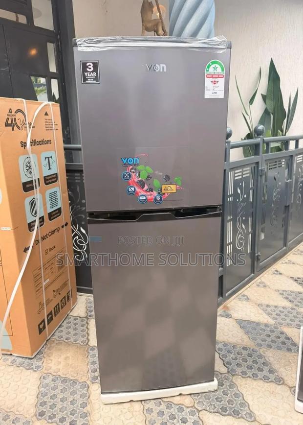 Von VRT-175drhs Top Mount Fridge Direct Cool 175l/Silver Fridge