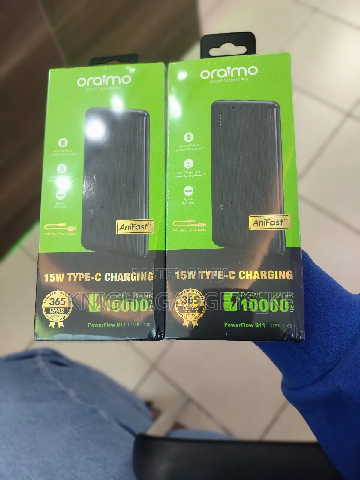 Oraimo 10kmah Pbank (Opb 1102) .