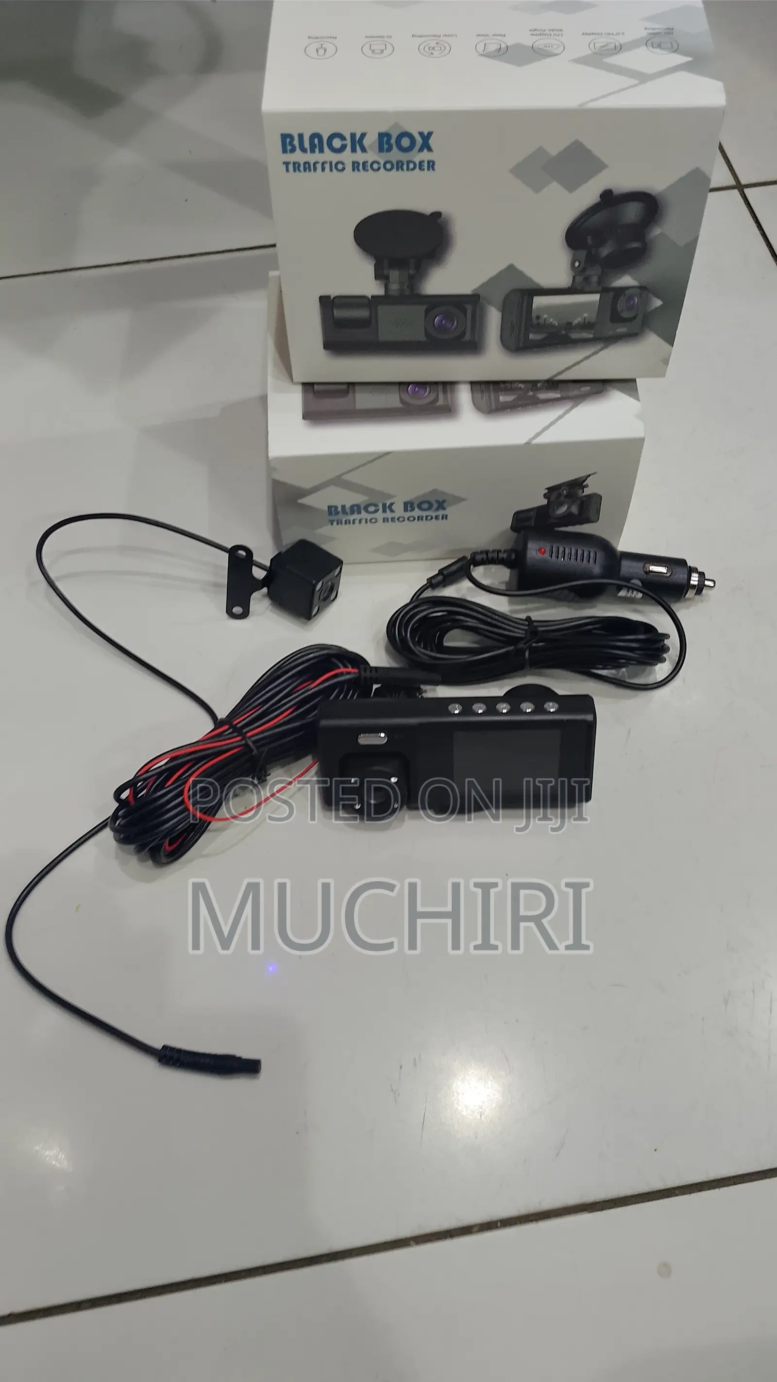 3 in 1 Dash Cam Car Video Recorder 3 Lens Rear Cam Parking Monitor
