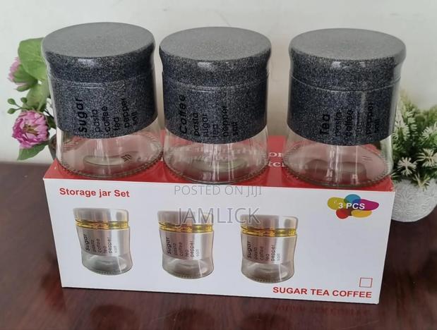 450ml X3 Glass Canister Set –Pm - thumbnail 2