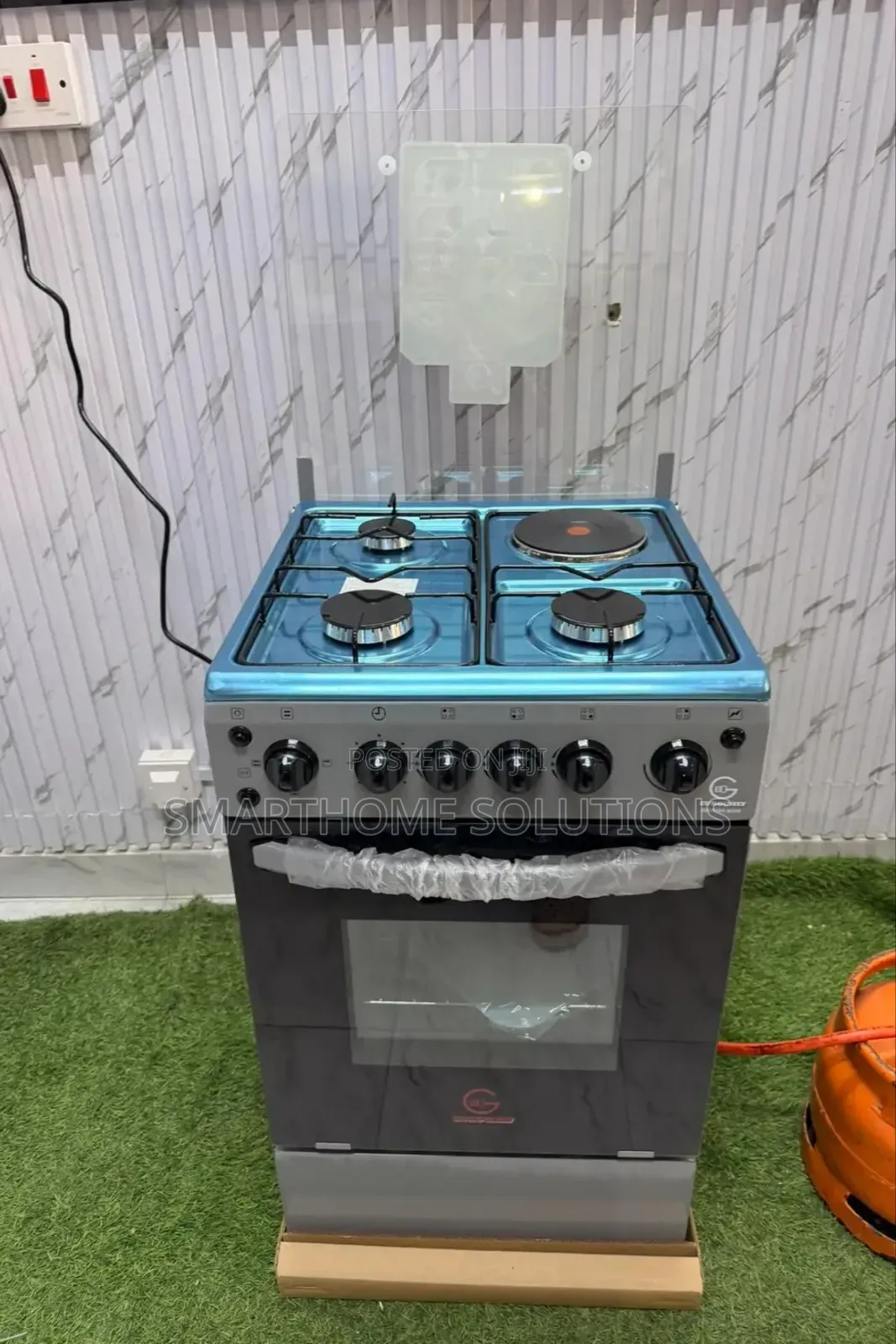 Eurochef Free Standing 3 Gas Burner +1 Electric Cooker