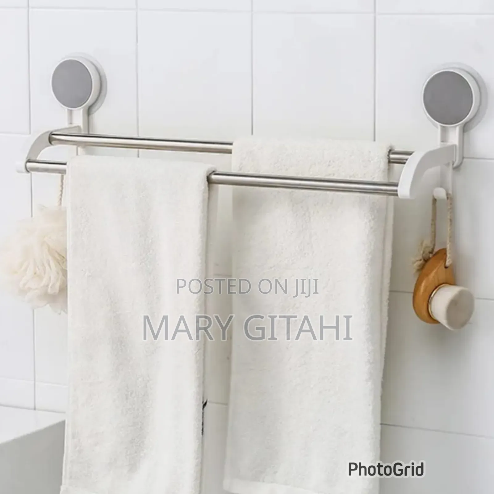 Double Self-adhesive Towel Rack