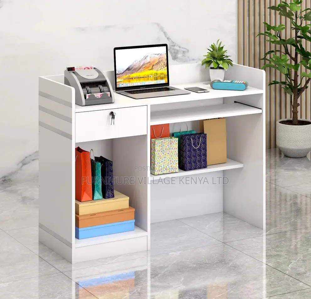 Reception Desk; 1.6m Office Welcome Reception Office Desk