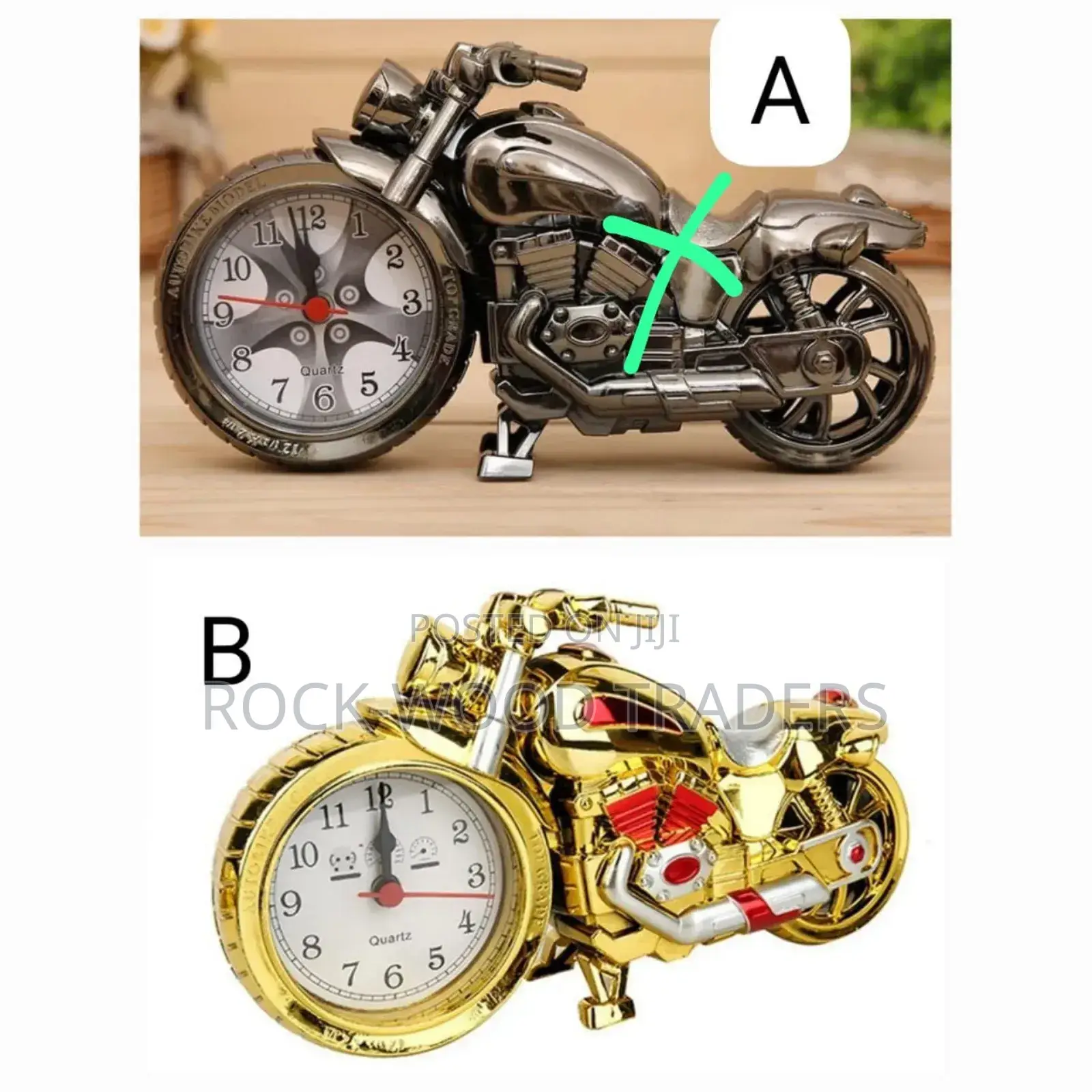 Retro Motorcycle Alarm Clock