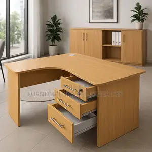 Office Desk; 1.2 Meter Curved Employee Office Desk