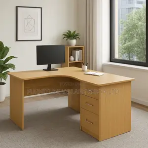 Office Desk; 1.2 Meter Curved Employee Office Desk