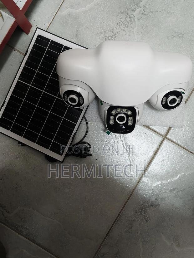 Solar Camera With Triple Lens Screen Different 4g Smart - thumbnail 2