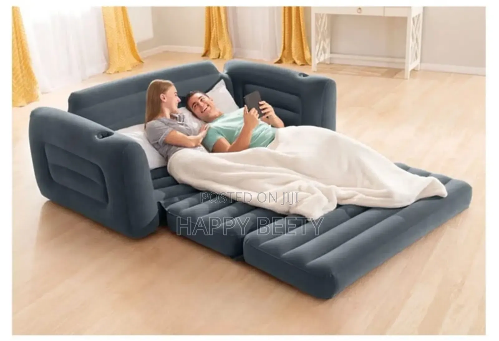 3 Seater Intex Inflatable Pull-out Sofa Plus Free Electric Pump