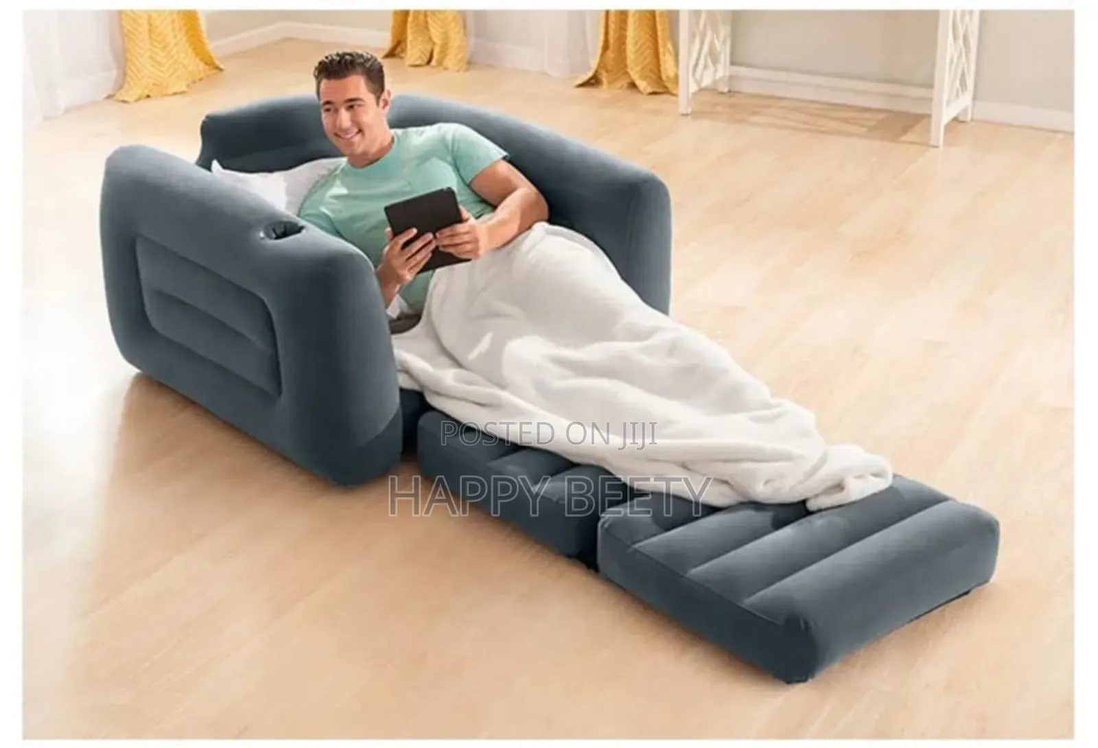 3 Seater Intex Inflatable Pull-out Sofa Plus Free Electric Pump