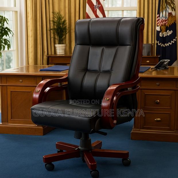 Ergonomic Leather Executive Bliss Chair - thumbnail 3