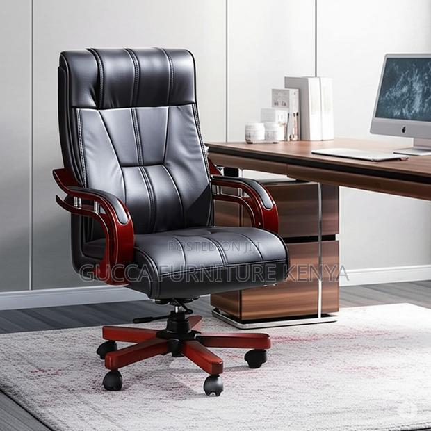 Ergonomic Leather Executive Bliss Chair - thumbnail 6