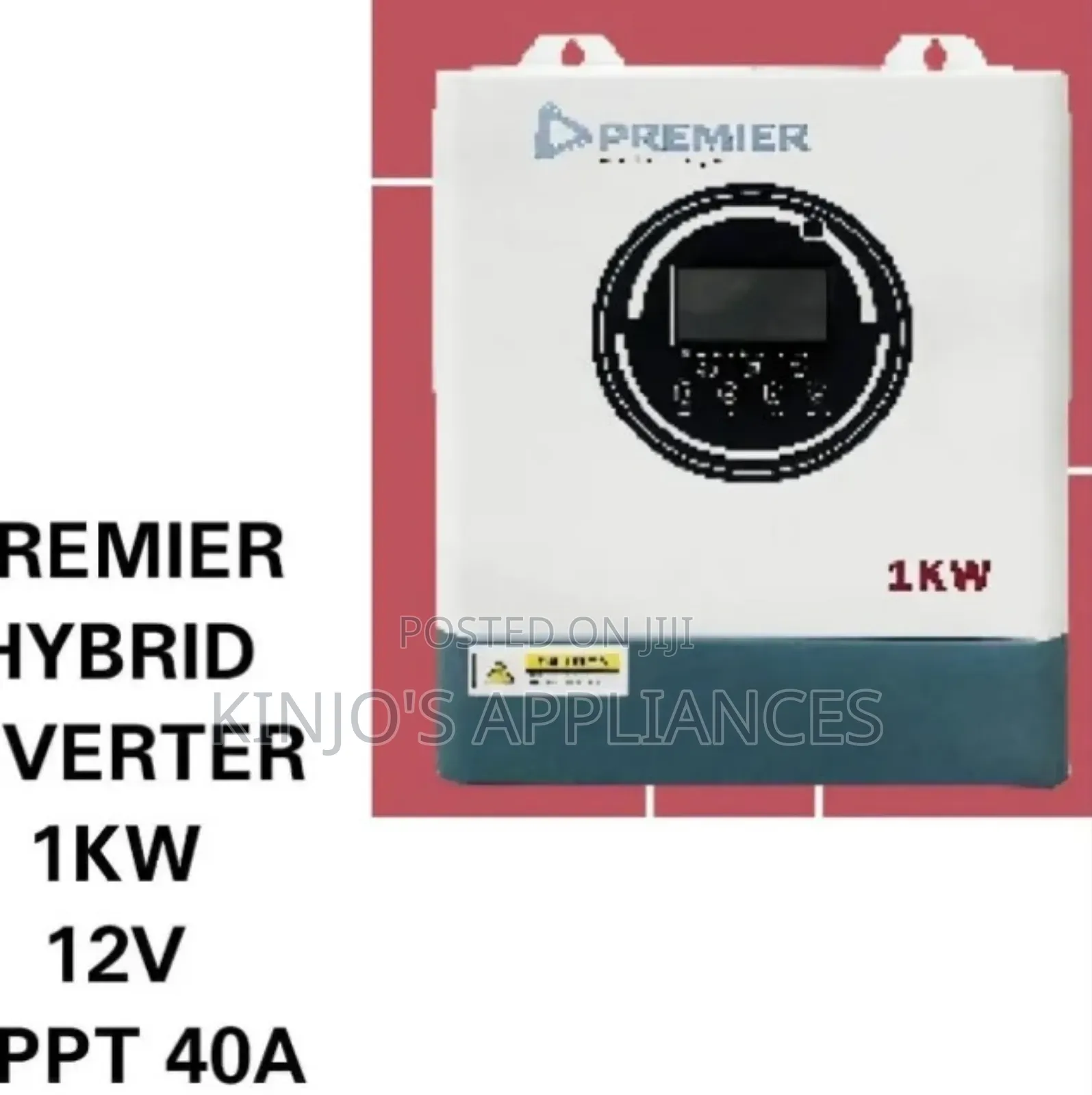 Premier Hybrid Inverter 1kw 12vmppt 40a