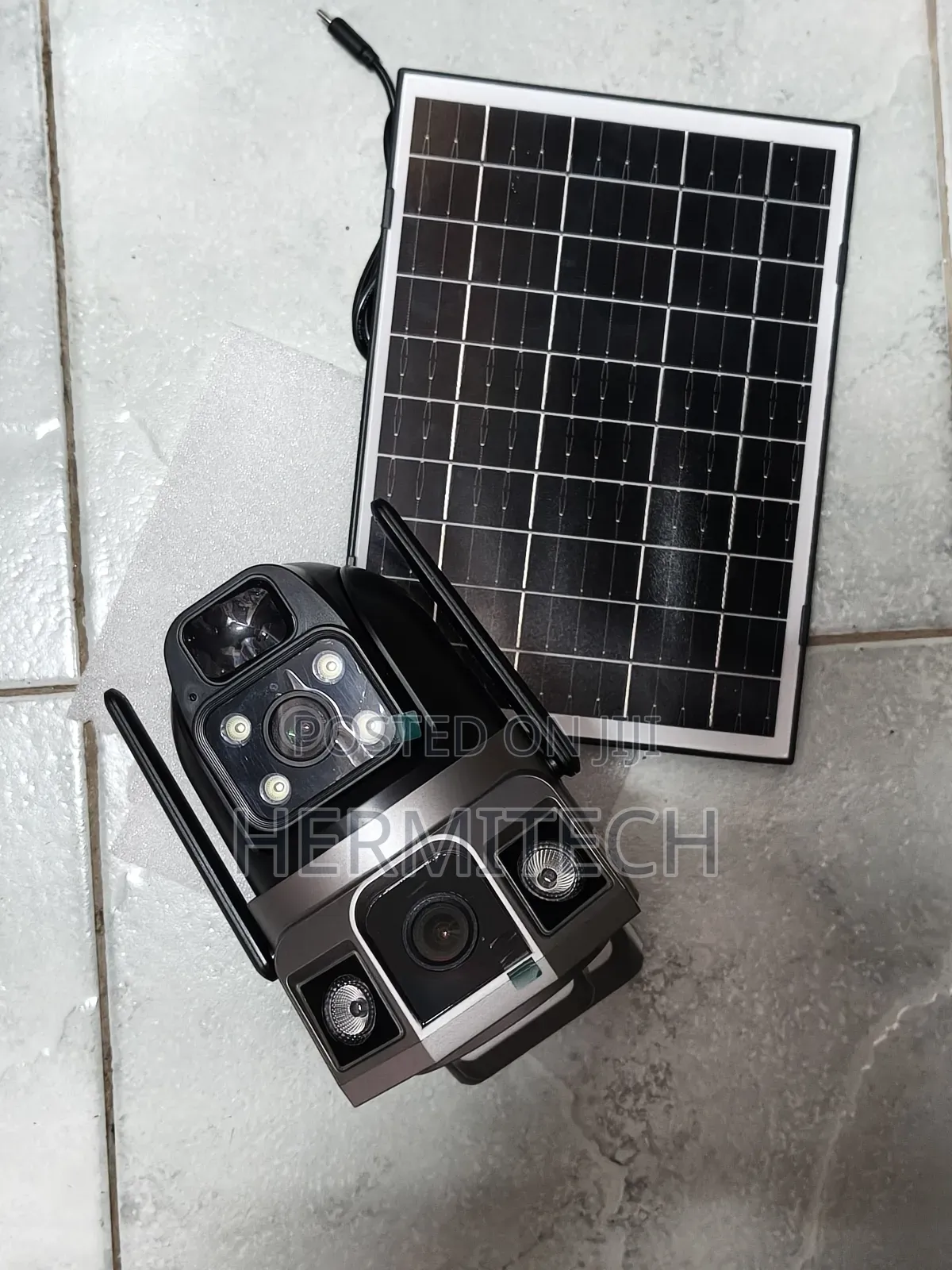 4g Dual Lens Solar Energy Use Outdoor CCTV Water Proof