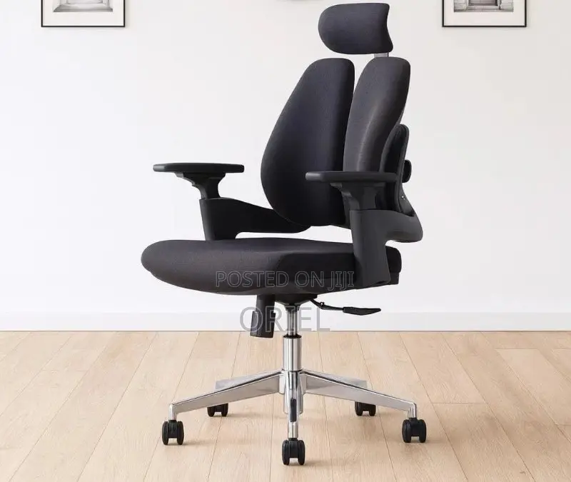 Office Chair : High Backrest Dual Orthopedic Office Seat