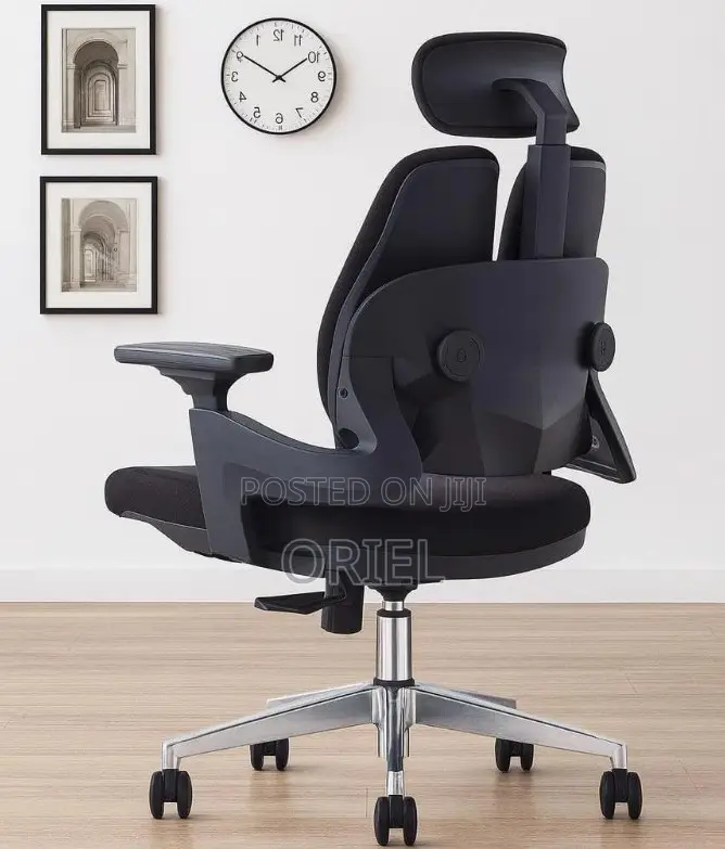Office Chair : High Backrest Dual Orthopedic Office Seat